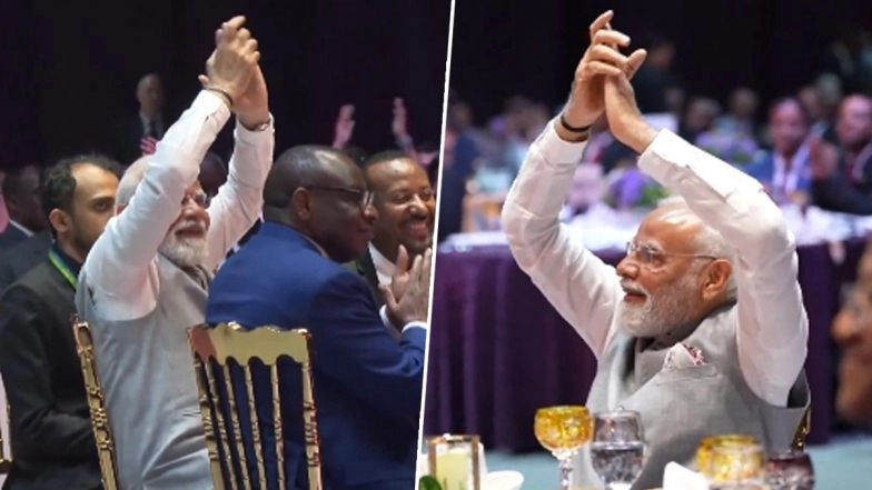 ‘Deeply Moving Moment’: PM Narendra Modi Shares Heartwarming Moment From Banquet Dinner As Ethiopian Singers Welcome Him With ‘Vande Mataram’ (Watch Video)