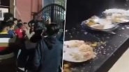 Greater Noida: Fight Erupts Between Students and Canteen Staff at Mangalmay College Over Worms Found in Chole Bhature, Video Goes Viral