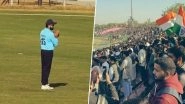 Fans Flock To Sawai Mansingh Stadium To Watch Rohit Sharma As India's Ace Batter Returns To Vijay Hazare Trophy After 2018 (Watch Video)