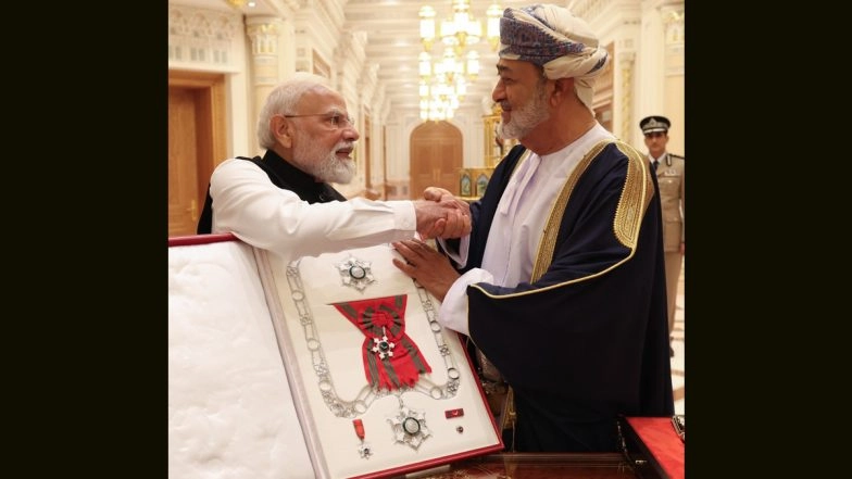 29 Nations, 29 Honours: Oman's Highest Civilian Award Conferred on PM Narendra Modi Marks His 29th Foreign Honour