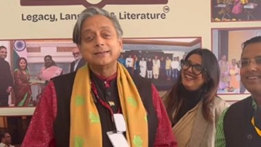 Shashi Tharoor Steals the Show by Singing Iconic &lsquo;Ek Ajanabee Haseena Se&rsquo; Song During Nalanda Literature Festival 2025 Inauguration Event in Rajgir (Watch Video)