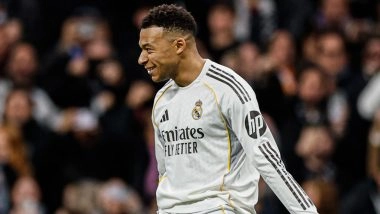 Kylian Mbappe Equals Cristiano Ronaldo's Los Blancos Record For Most Goals in Single Calendar Year, Achieves Feat During Real Madrid vs Sevilla La Liga 2025-26 Match
