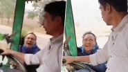 Rewa Shocker: Transport Broker Clings to Moving Truck for 5 km After Driver Refuses Bribe at Check Post in Madhya Pradesh, Video Goes Viral