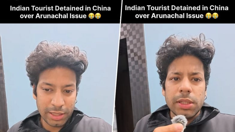 Indian Vlogger Detained in China Over Arunachal Pradesh Comment, Breaks Down While Recounting Ordeal (Watch Video)