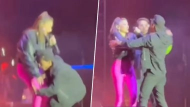 Kanika Kapoor Groped by Fan During Concert at Me’Gong Festival 2025 in Meghalaya, ‘Baby Doll’ Singer Continues Performance Despite Shocking Incident (Watch Video)