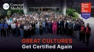 Business News | Concept Medical Group Earns Great Place To Work&reg; Certification for the Second Consecutive Year