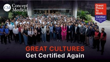 Business News | Concept Medical Group Earns Great Place To Work® Certification for the Second Consecutive Year