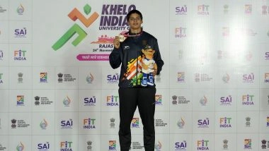 Sports News | KIUG 2025: Chandigarh University's Tanya Choudhary Breaks Meet Record to Clinch Hammer Throw Gold