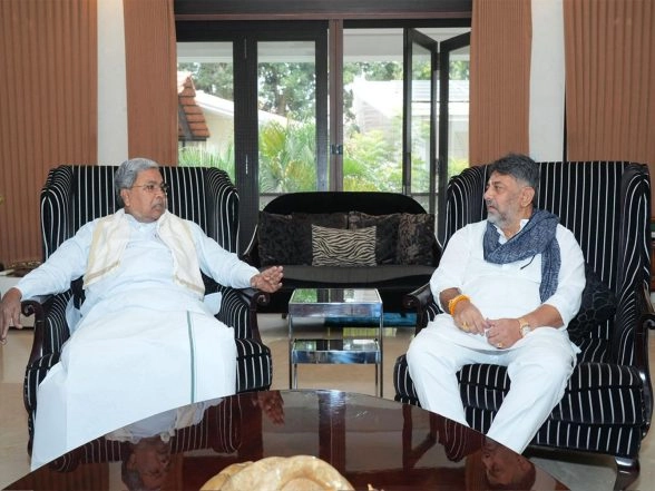 India News | With Truce on Menu, DK Shivakumar Hosts Siddaramiah for Second Breakfast Meet