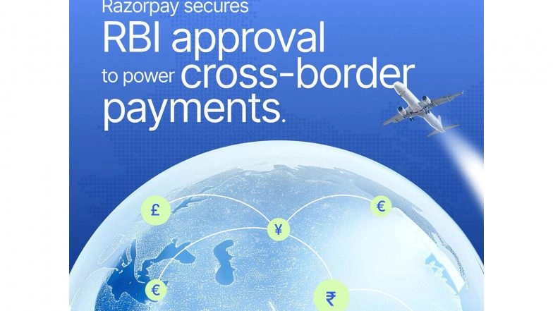 Business News | Razorpay Gets RBI's Cross-border License to Boost Global Payments from India