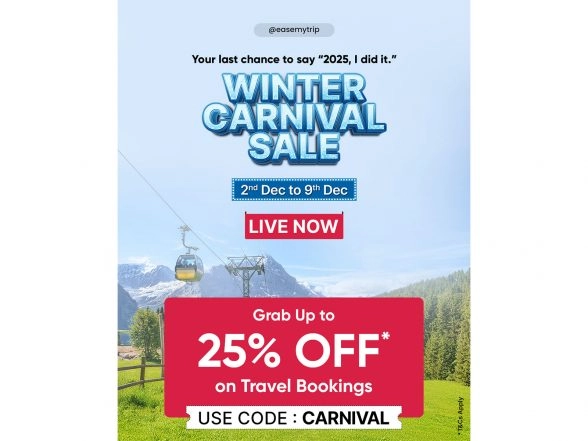 Business News | EaseMyTrip Launches the 'Winter Carnival Sale' with Big Savings for Christmas and New Year Travel