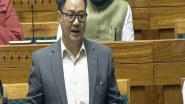 India News | Lok Sabha Adjourned Till 2 PM; Kiren Rijiju Urges for Opposition Cooperation to Ensure House Functioning
