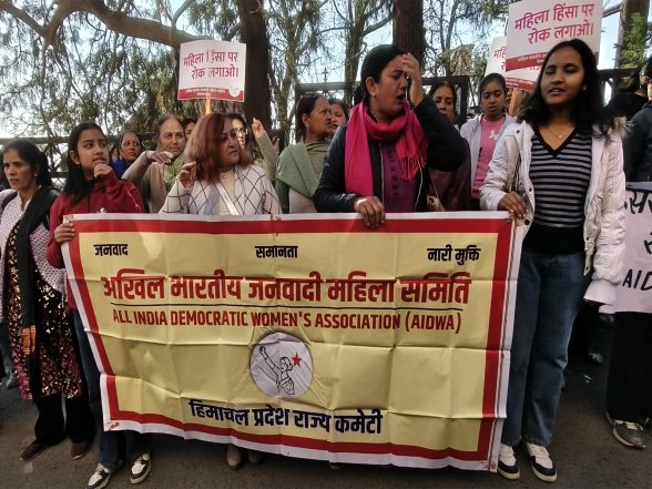 India News | HP: Women Protest in Shimla, Demand Resignation of BJP MLA Hans Raj over Minor's Sexual Assault Allegations