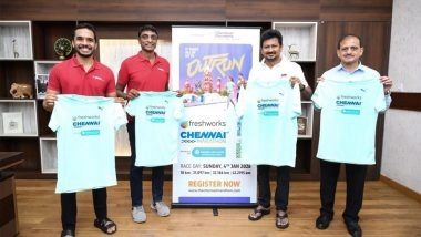 Business News | Deputy Chief Minister Thiru Udhayanidhi Stalin Unveils Official T Shirt for Freshworks Chennai Marathon 2026