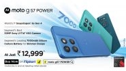 Business News | The Best Budget Phone^, Moto G57 POWER Goes on Sale with the 1st Snapdragon 6s Gen 4, a 50MP LYTIA 600 Camera and a 7000mAh Battery -- at Rs.12,999*