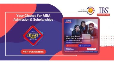 Business News | IBSAT 2025: A Chance at MBA Admission & Scholarships for Management Aspirants