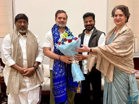 India News | CM Revanth Reddy Invites Rahul, Priyanka Gandhi to Telangana Rising 2047 Global Summit