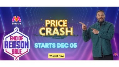 Business News | Myntra's EORS-23 with 6 Million+ Styles Set To Power The Wedding, Winter, and Holiday Season Demand