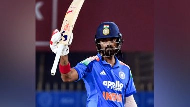 Sports News | KL Registers Unbeaten, Aggressive Fifty at Raipur ODI, Continues Run as One of Format's Strongest Finishers in Recent Years