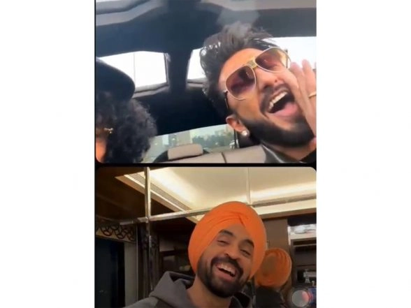 Entertainment News | 'Dhurandhar': Ranveer, Diljit Dosanjh, Hanumankind Bond with Each Other over Instagram Live