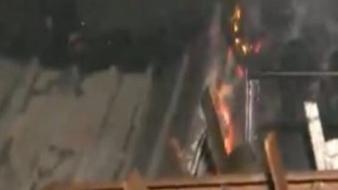 India News | Fire Erupts in Closed Premises of Indore's Khajarana Shops, Probe Underway