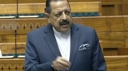 India News | India's First Manned Space Mission on Track for 2027: Jitendra Singh Tells Parliament After Successful Extreme-condition Parachute Test