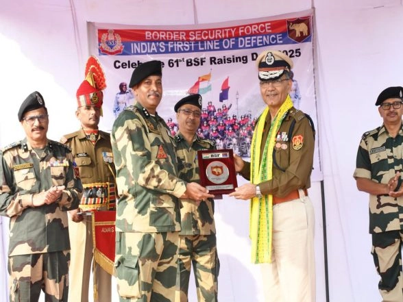 India News | BSF Organises Motorcycle Rally in Tripura as Part of Diamond Jubilee Celebrations