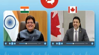Business News | Piyush Goyal Discusses Trade Ties with Canadian Counterpart; to Lead High-level Delegation to Canada Next Year