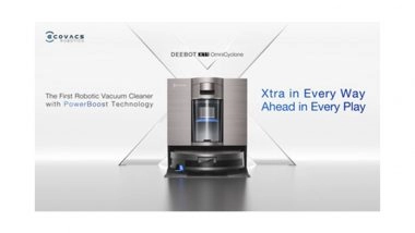 Business News | ECOVACS Launches the DEEBOT X11 OmniCyclone in India as Its Latest Premium Robotic Vacuum Cleaner