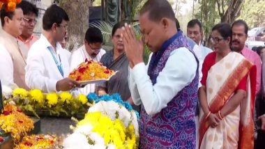 India News | Odisha: CM Majhi Pays Floral Tribute to Rama Devi Choudhury on Her 125th Birth Anniversary