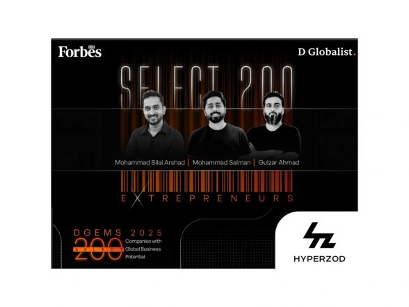 Business News | Hyperzod Recognized in Forbes India DGEMS 2025 Select 200