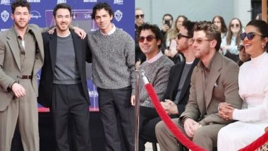 Entertainment News | Jonas Brothers Honoured at Hand, Footprint Ceremony; Priyanka Chopra Shows Support for Husband Nick Jonas