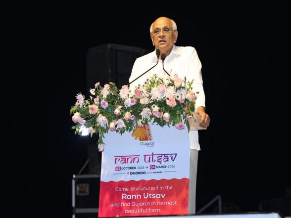 India News | Gujarat CM Bhupendra Patel Inaugurates Rann Utsav 2025-26 from Dhordo in Kutch