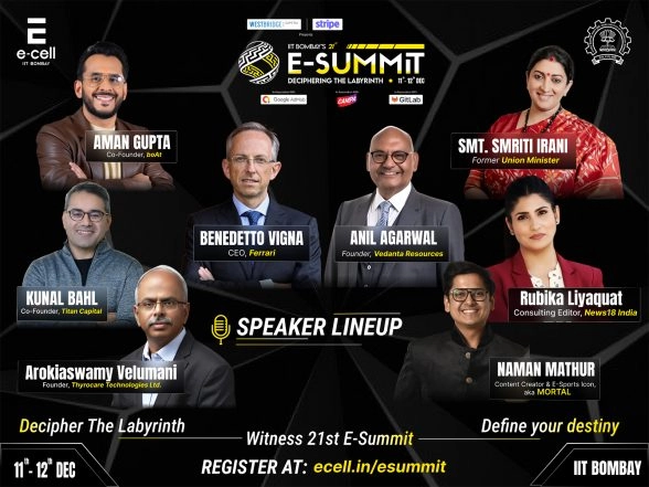 Business News | IIT Bombay Announces the 21st Edition of E-Summit, Asia's Largest Business Conclave on 11-12 December