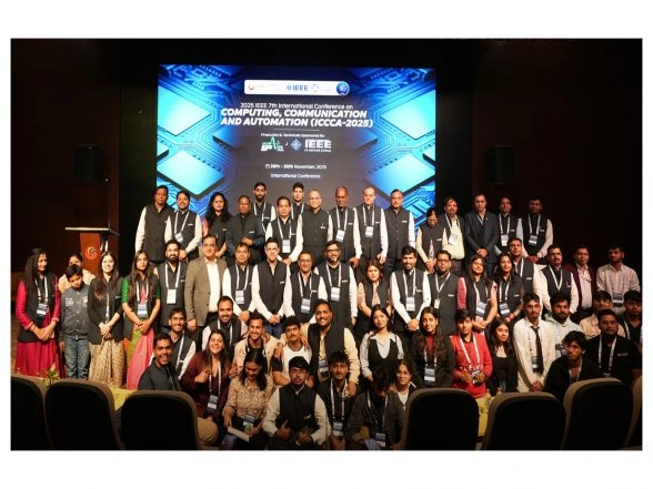 Business News | Galgotias University Hosts IEEE ICCCA 2025 Along With WIE-HackEarth & I'CEO Innovation Events, Strengthening Global Research and Technology Leadership