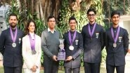 Sports News | Union Minister Mansukh Mandaviya Felicitates Historic Equestrian Medalists; Highlights How India's Revamped Sports Ecosystem is Driving Landmark First-time Medals