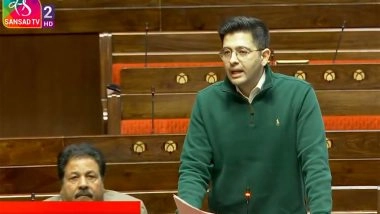 Business News | Raghav Chadha Speaks for Gig Workers in Parliament, Seeks Dignity, Protection, and Fair Pay