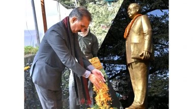 India News | Himachal CM Sukhu Pays Tribute to Dr BR Ambedkar on His Death Anniversary