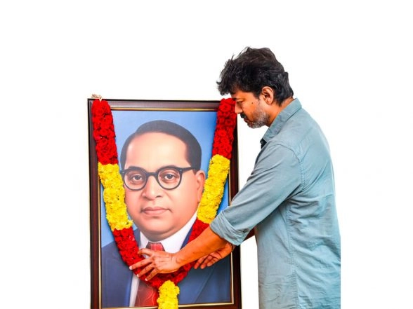 India News | TVK Party Leader Vijay Thalapathy Offers Tribute to B R Ambedkar on Mahaparinirvan Diwas