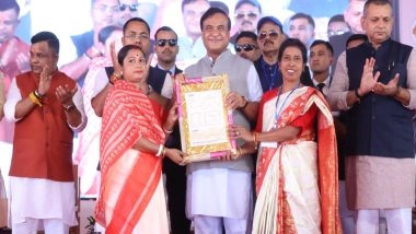 India News | Assam CM Launches Seed Capital Cheque Distribution for Women of Hailakandi and Dholai