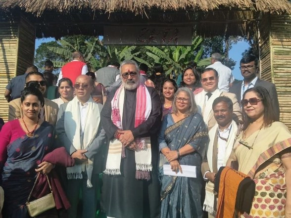 India News | Union Minister Giriraj Singh Inaugurates Integrated Textile and Tourism Centre in Meghalaya's Ri Bhoi
