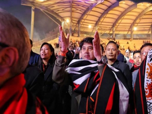 India News | Union Minister Jyotiraditya Scindia Participates in Globally Acclaimed Hornbill Festival of Nagaland