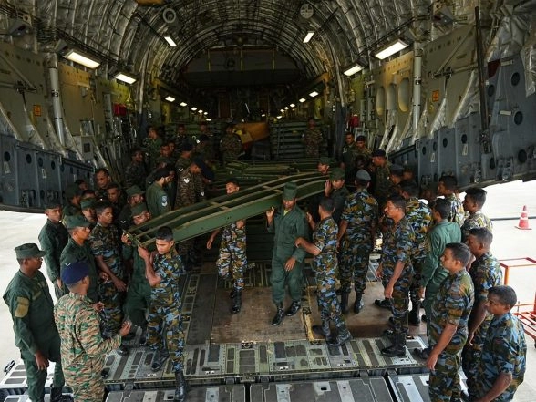 World News | India Sends Fourth C-17 to Sri Lanka with Bailey Bridge Units for Relief Operations