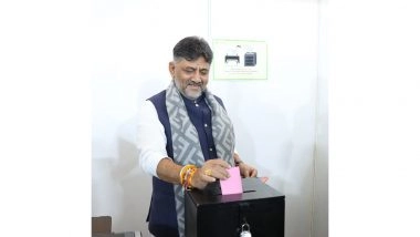 Sports News | DCM DK Shivakumar Cast His Vote in Karnataka State Cricket Association Presidential Election