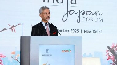 World News | EAM Talks of Deeper Cooperation in Opening Session of India-Japan Forum