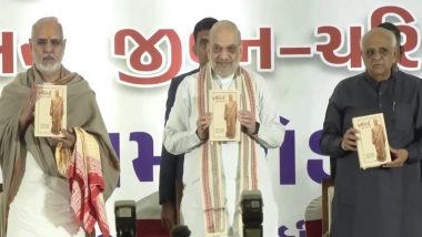 India News | Amit Shah Releases Gujarati Edition of Book 'Chunotiya Mujhe Pasand Hai' in Ahmedabad
