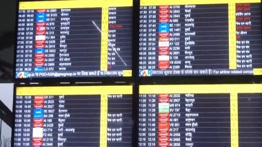India News | Hyderabad Sees 77 IndiGo Flights Disrupted; Mumbai and Delhi Also Hit by Widespread Cancellations