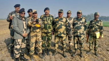 India News | BSF Busts Cross-border Narco Network, Seizes 6.6 Kg Heroin, Opium, Drone with Pistol Parts