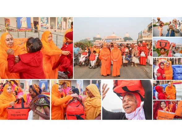 Business News | Jagadguru Kripalu Parishat Conducts Winter Relief Drive Across Braj and Pratapgarh Benefiting Over 45,000 Individuals