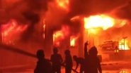 India News | Massive Fire Breaks out in Dadra Industrial Area; Dousing Efforts Underway